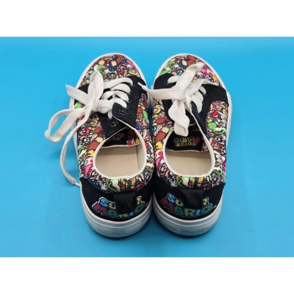 Super Mario Bro Shoes‎ Kids Size 3 Ground Up Low Top Laced